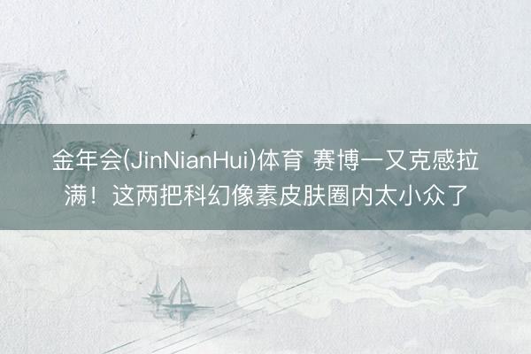 金年会(JinNianHui)体育 赛博一又克感拉满！这两把科幻像素皮肤圈内太小众了