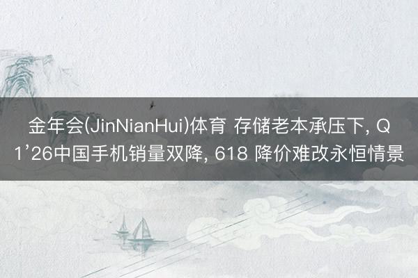 金年会(JinNianHui)体育 存储老本承压下， Q1’26中国手机销量双降， 618 降价难改永恒情景