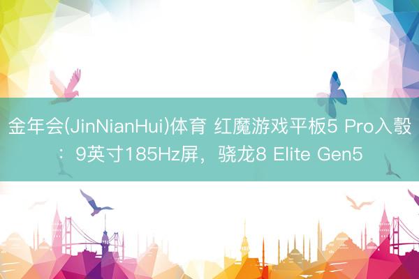 金年会(JinNianHui)体育 红魔游戏平板5 Pro入彀：9英寸185Hz屏，骁龙8 Elite Gen5