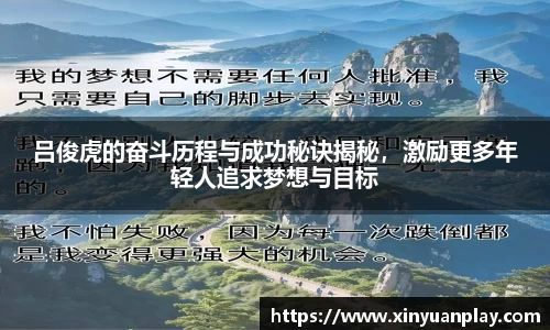 吕俊虎的奋斗历程与成功秘诀揭秘，激励更多年轻人追求梦想与目标